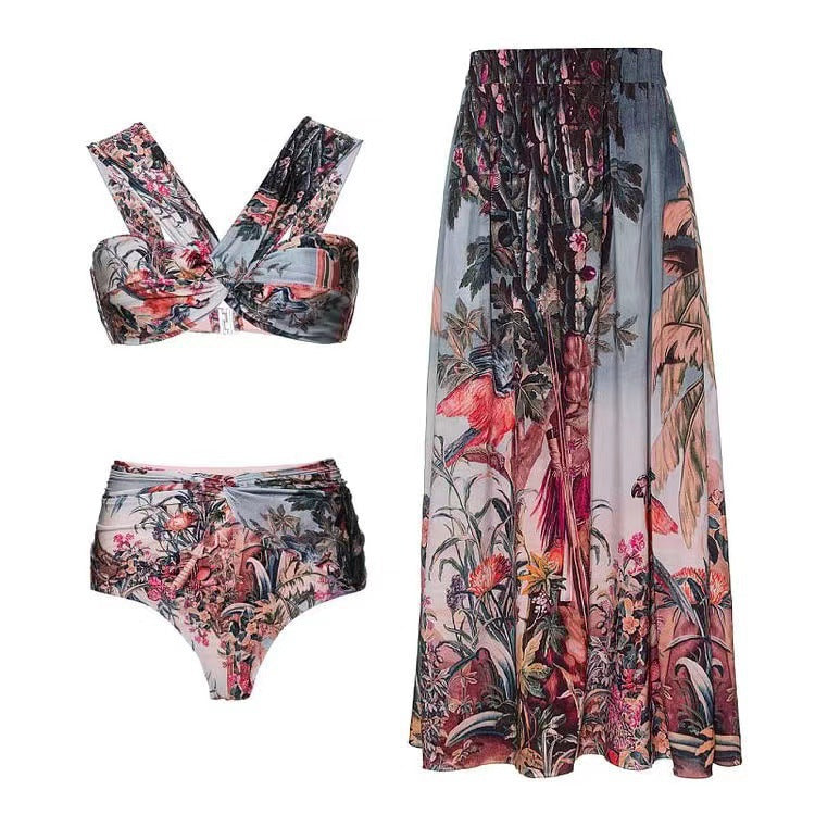 Vacation Beach Dress Swimsuit Women&