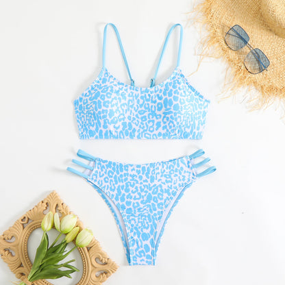 Swimsuit Women Split Leopard Print Sexy Swimsuit High Grade Spring Special Durable Swimsuit