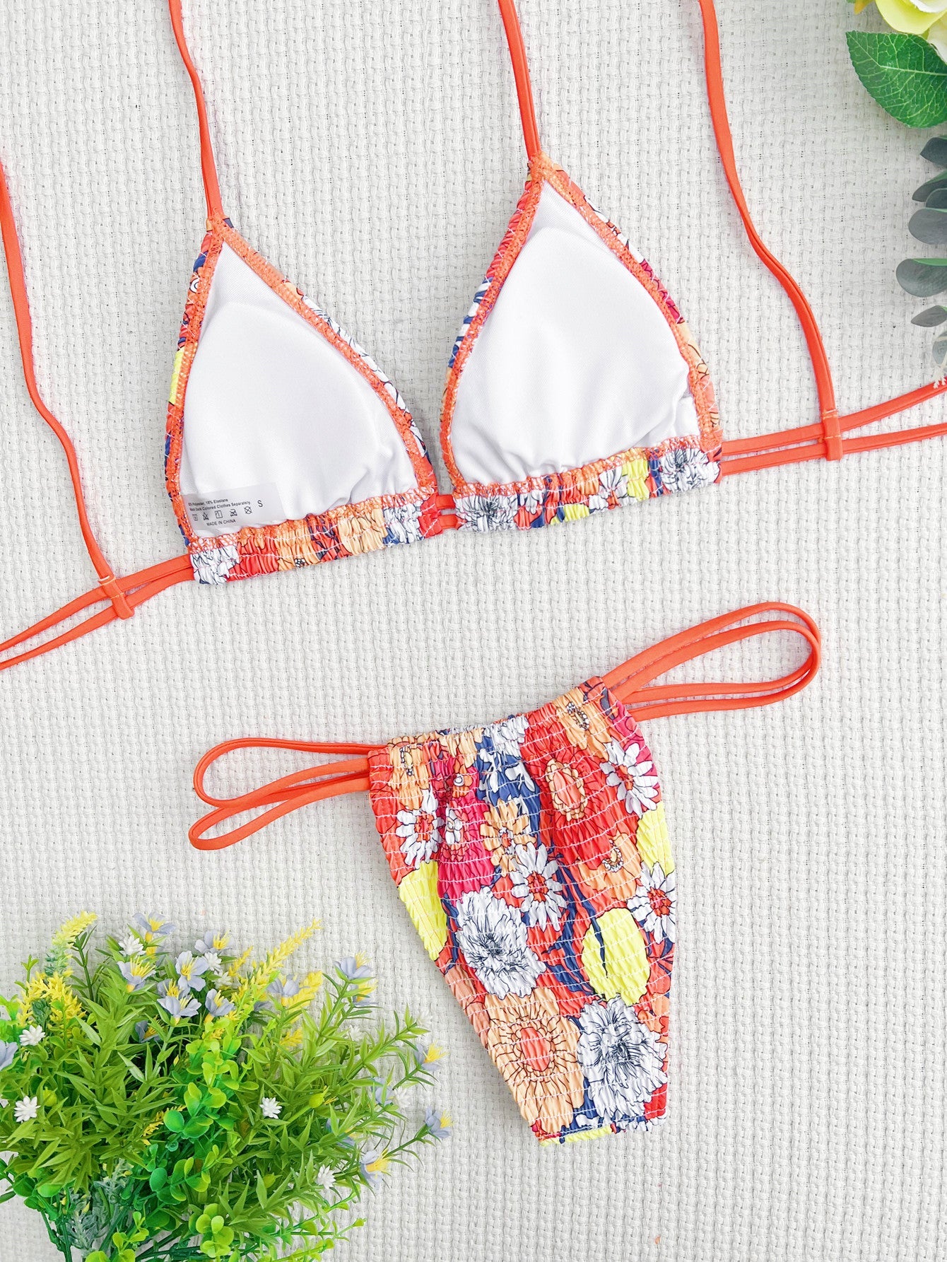 Bikini Double Bikini Sexy Swimsuit Color Swimsuit Women&
