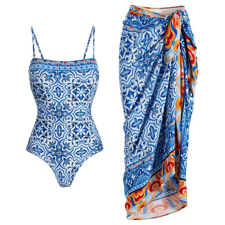 Slimming Printed One Piece Swimsuit Women