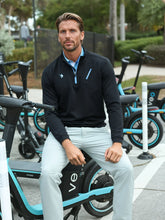 Black Oceanside Pullover by White Water Life featuring smooth stretch fabric and casual fit.