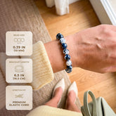 Exotic Orca Agate bracelet by Conscious Items featuring deep healing properties and polished orca pattern beads.