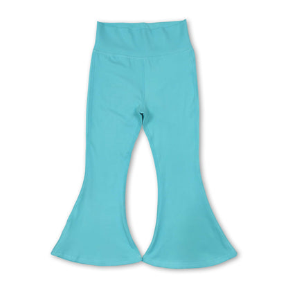 Aqua high waist baby girls yoga flare pants