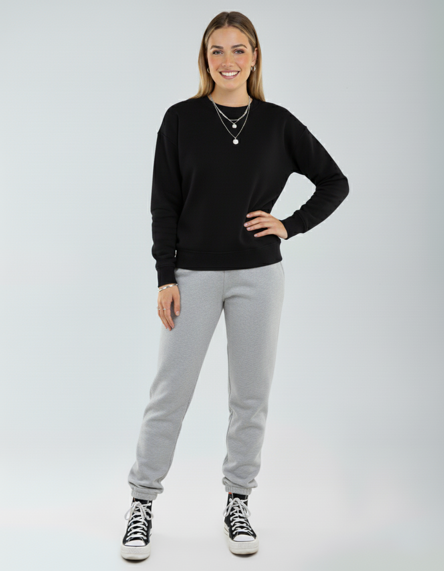 SpectraUSA fleece jogger pants P2005 featuring a comfortable fit, soft fabric, and elastic waistband in a casual style.