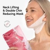 Maree PDRN V-line Lifting Mask shown on a model’s face, highlighting targeted V-line lifting and skin rejuvenation benefits.