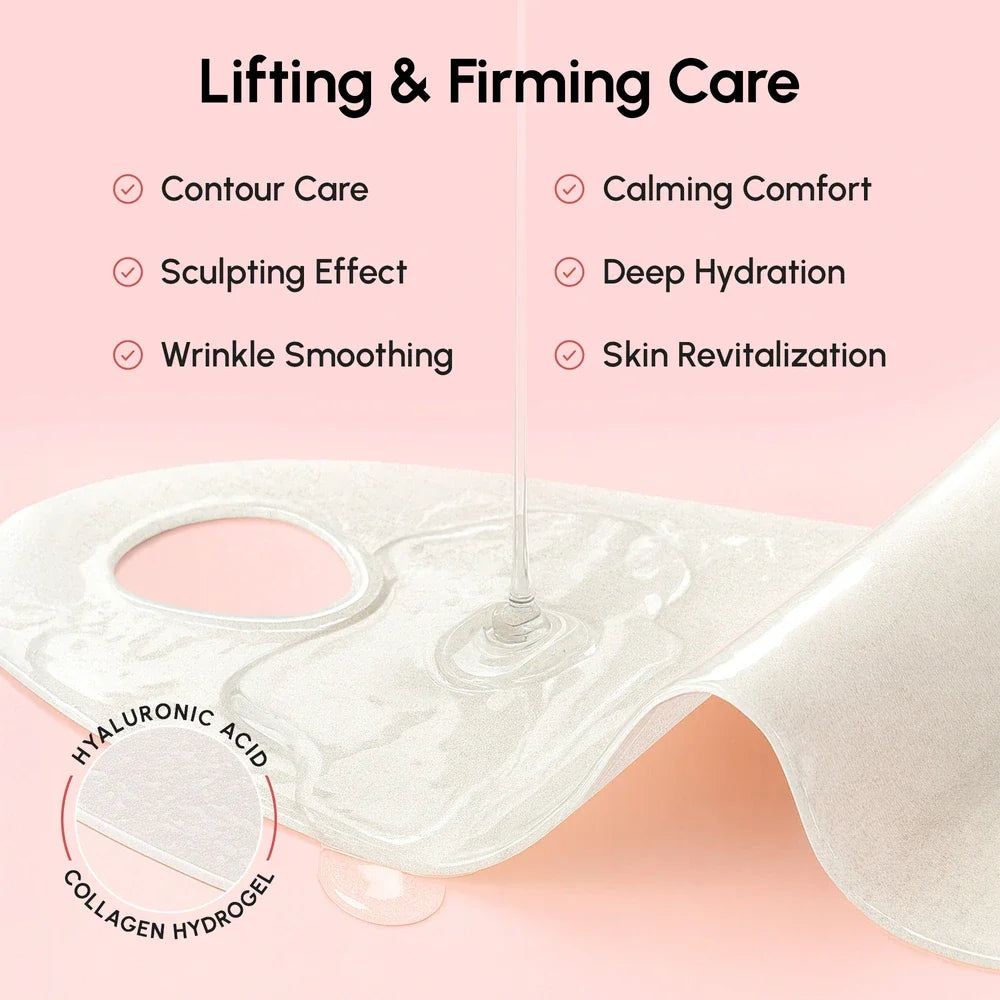 Maree PDRN V-line Lifting Mask showing a close-up of the mask&