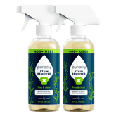 Puracy laundry stain remover bottle with label, designed for effectively removing stubborn stains from clothing.