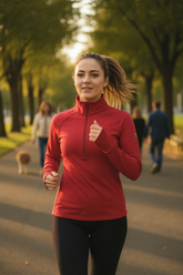 Goal Five Foudy mid-weight long sleeve training top with ½ zip, designed for comfortable athletic performance.