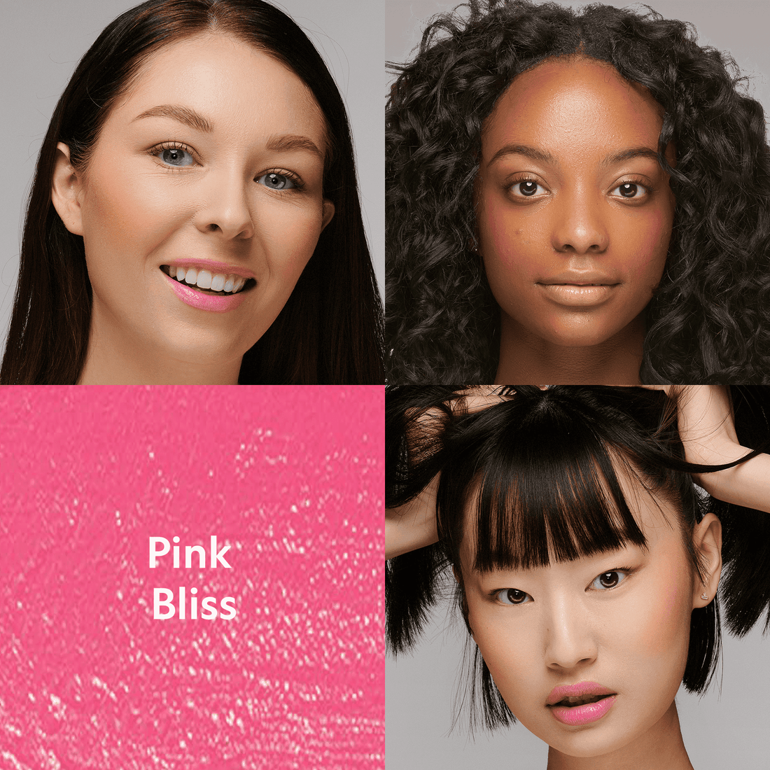 YENSA Super Serum Silk Buildable Cream Blush in pink, showing smooth, creamy texture and vibrant pink color on skin.