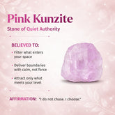 Pink Kunzite pendant necklace featuring a delicate pink kunzite gemstone from Conscious Items.