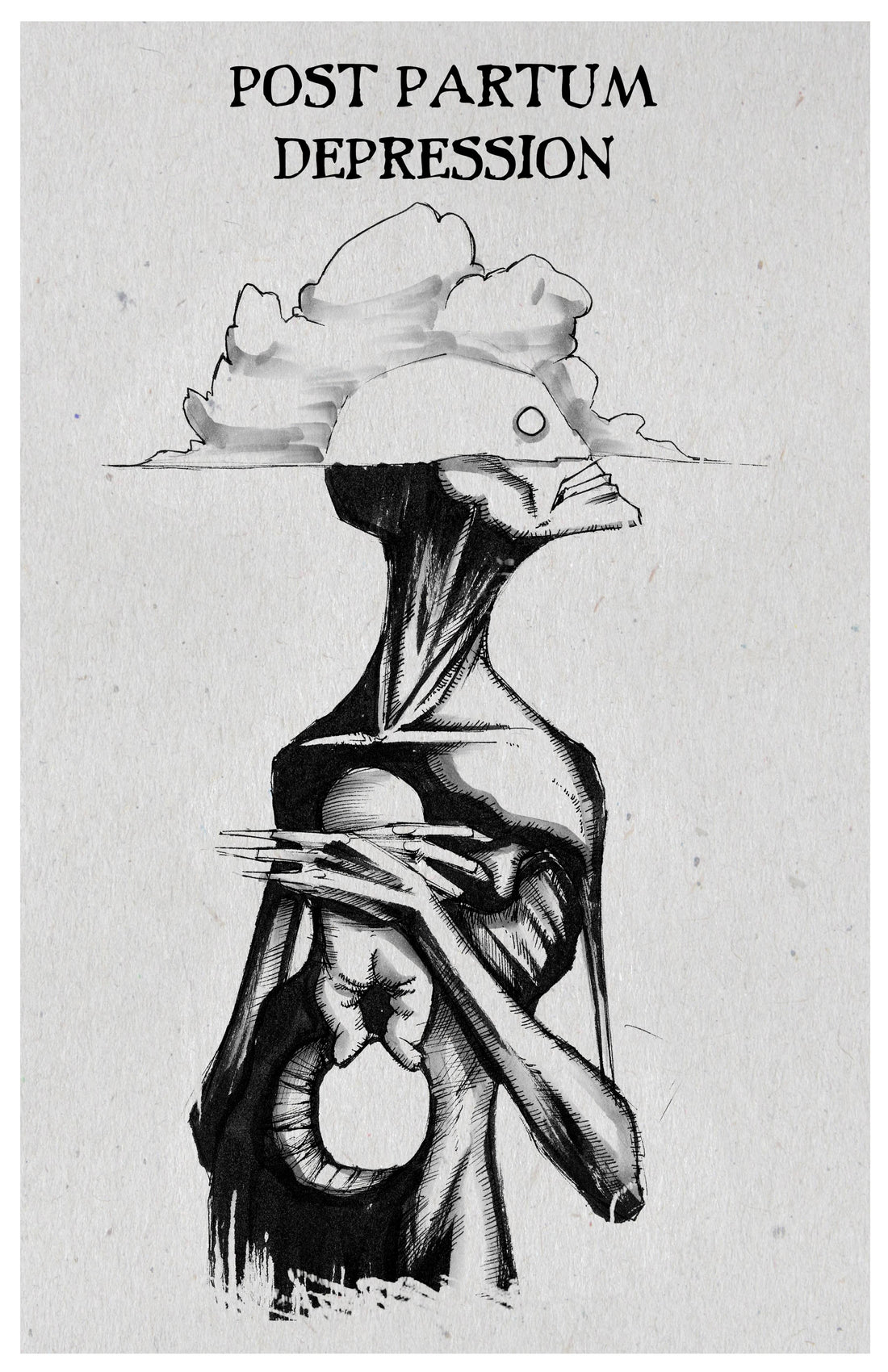 Postpartum-themed poster from the It&