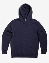 SpectraUSA navy unisex fleece hoodie pullover, midweight fleece with hood, casual and comfortable for everyday wear.