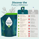 Puracy Instant Spot Remover in 48oz bottle, clear liquid formula for stain removal on fabric and upholstery.