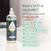 Puracy unscented dish soap 16oz bottles in a 3-pack, showing the clear liquid and label on the bottles.
