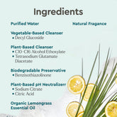 Puracy Everyday Multi-Surface Cleaner in a 16oz bottle with organic lemongrass scent, suitable for cleaning various surfaces.
