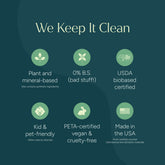 Puracy organic lemongrass multi-surface cleaner bottle with a spray nozzle on a clean countertop.
