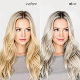 Maree purple hair mask for blonde hair with rich purple formula in a jar, designed to nourish and enhance blonde hair color.