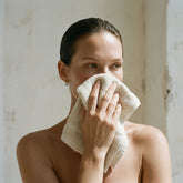 Set of soft Australian cotton bath towels from Italic, featuring a plush, absorbent design perfect for home use.