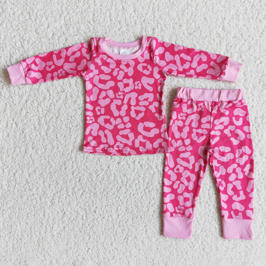 Pink leopard print baby girls valentine&