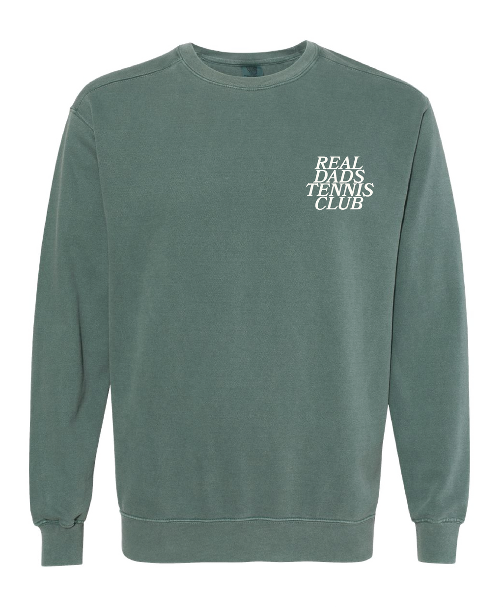 Real Dads Tennis Club Original Crewneck — Faded Green (Final Sale)