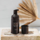 Travel size self tanning mousse by Rose Gold Sunless for a quick, natural bronze glow on-the-go.