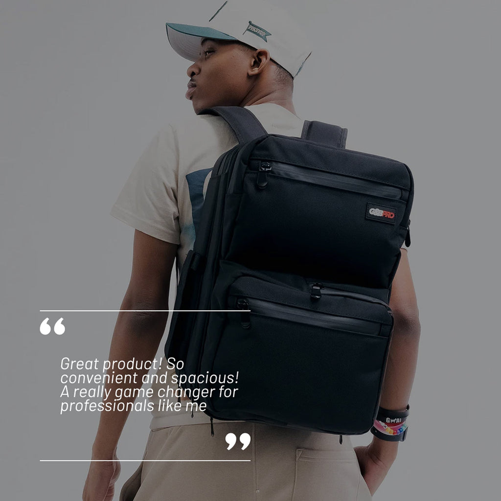 Full Size Mobile Workstation Backpack with Extending Tray System – OG Black