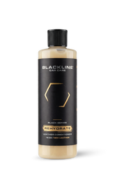 Blackline Car Care Blackline® Rehydrate Leather Conditioner bottle showing the leather care product for rehydrating and conditioning leather.