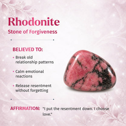 The Love Frequency – Rhodonite Bracelet of Forgiveness