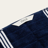 Soft Nautilus Australian Cotton Bath Towel by Italic, shown folded on a bathroom countertop, highlighting plush texture and high-quality fabric.