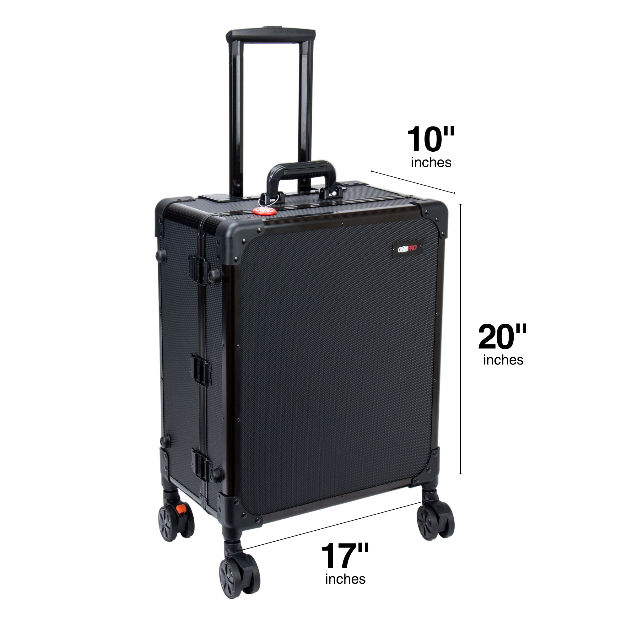 Roller Elite Mobile Workstation with LED Mirror & Extending Tray System – OG Black
