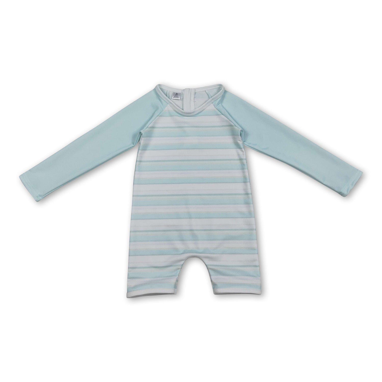 Long sleeves stripe baby boy summer swimsuit