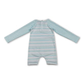 Mini Rodeo long sleeves stripe baby boy summer swimsuit, boy swimwear with colorful stripes and protective UV fabric.