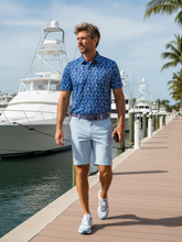 Gray Scales Polo shirt by White Water Life, featuring a classic polo design with a collar and short sleeves.