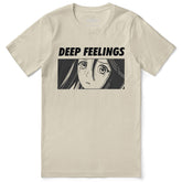 Deep Feelings T-Shirt by Yūjin Clothing featuring a comfortable fit and stylish design, perfect for casual wear.