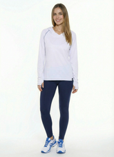 Front view of White Water Life Seaside Performance Hoodie in white, featuring a casual fit and coastal-inspired design.