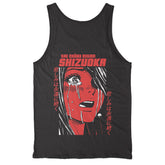 Yūjin Clothing Shizuoka tank top displayed flat, showcasing lightweight fabric and simple design, perfect for casual summer wear.