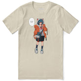 Yūjin Clothing Drippin Kitten T-Shirt featuring a colorful, artistic kitten graphic on a casual cotton t-shirt.
