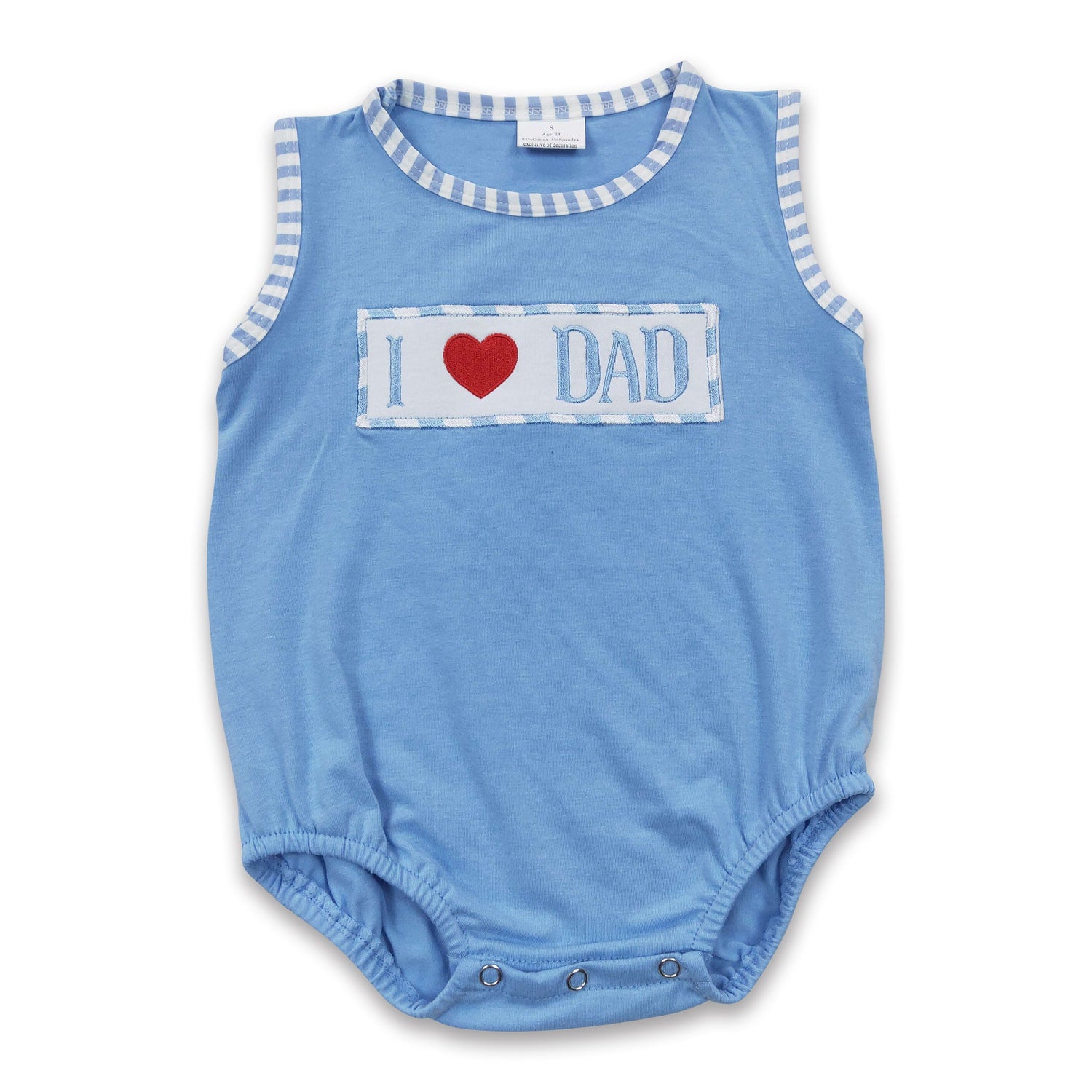 I love DAD stripe baby boy father&