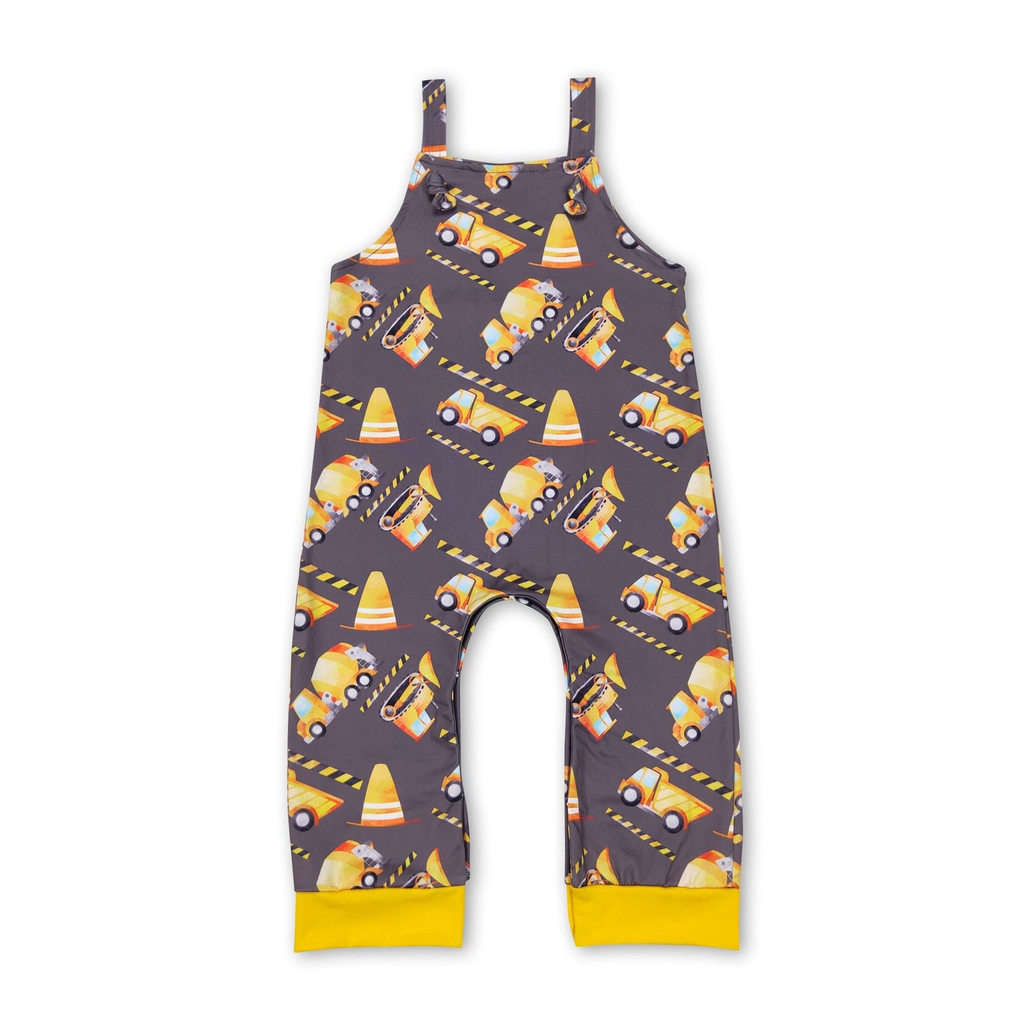 Constructions sleeveless baby boy romper