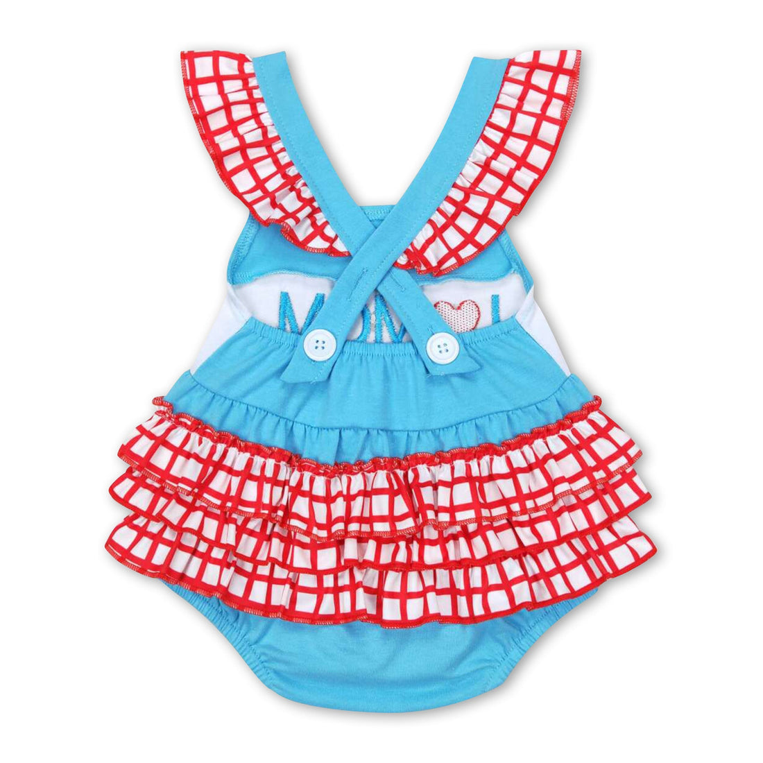 I love mom light blue plaid mother&