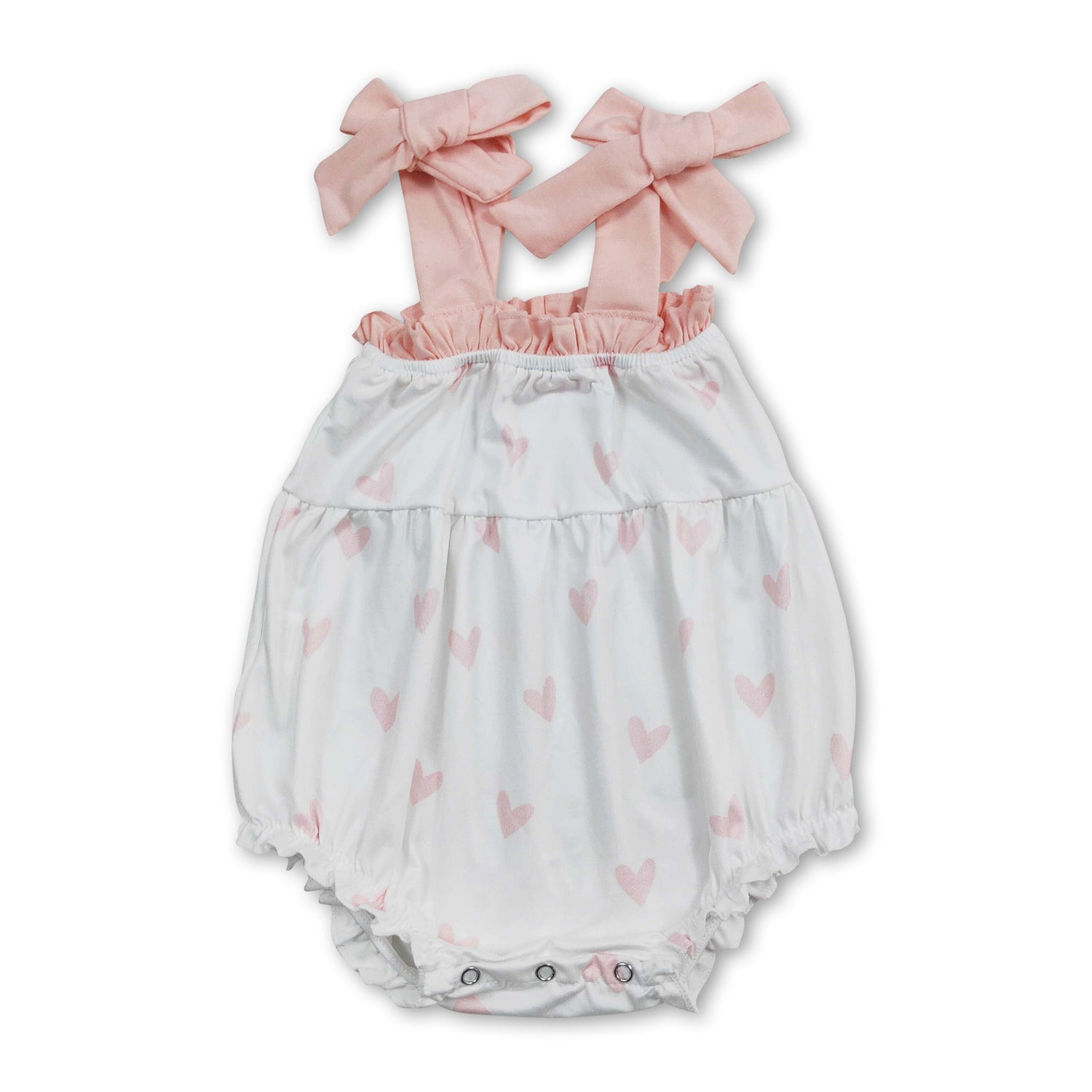 Suspender pink heart baby girls valentine&