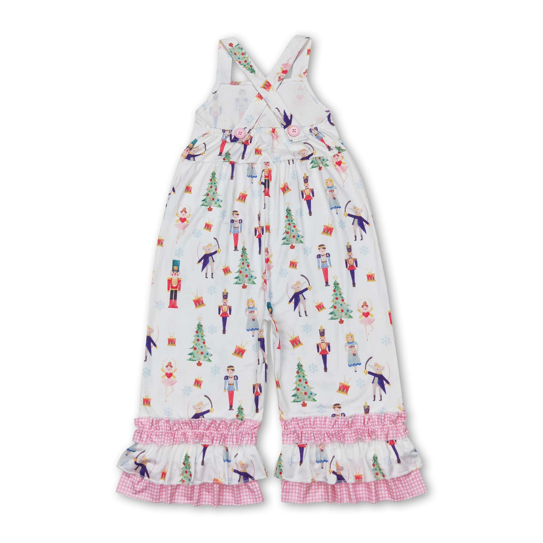 Straps ballet king Christmas tree kids girls overalls