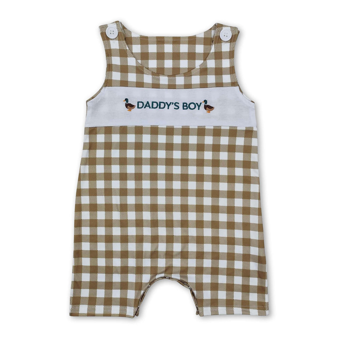 Plaid sleeveless daddy&