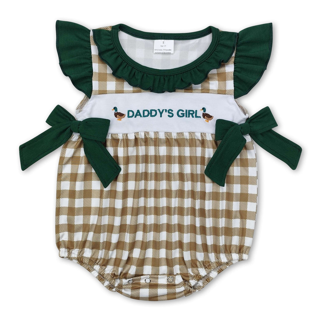 Plaid flutter sleeves daddy&