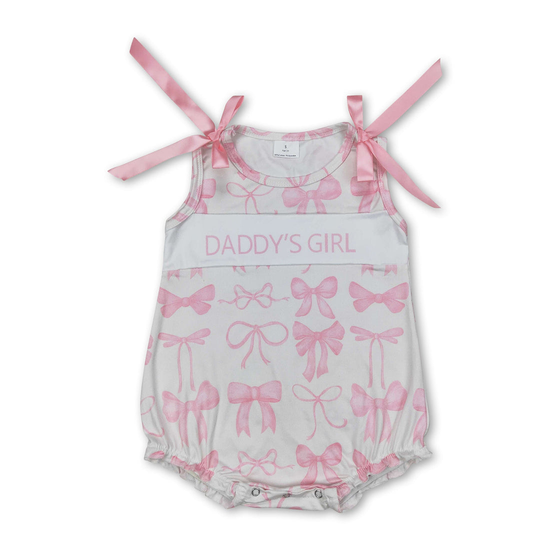 Sleeveless pink bow daddy&
