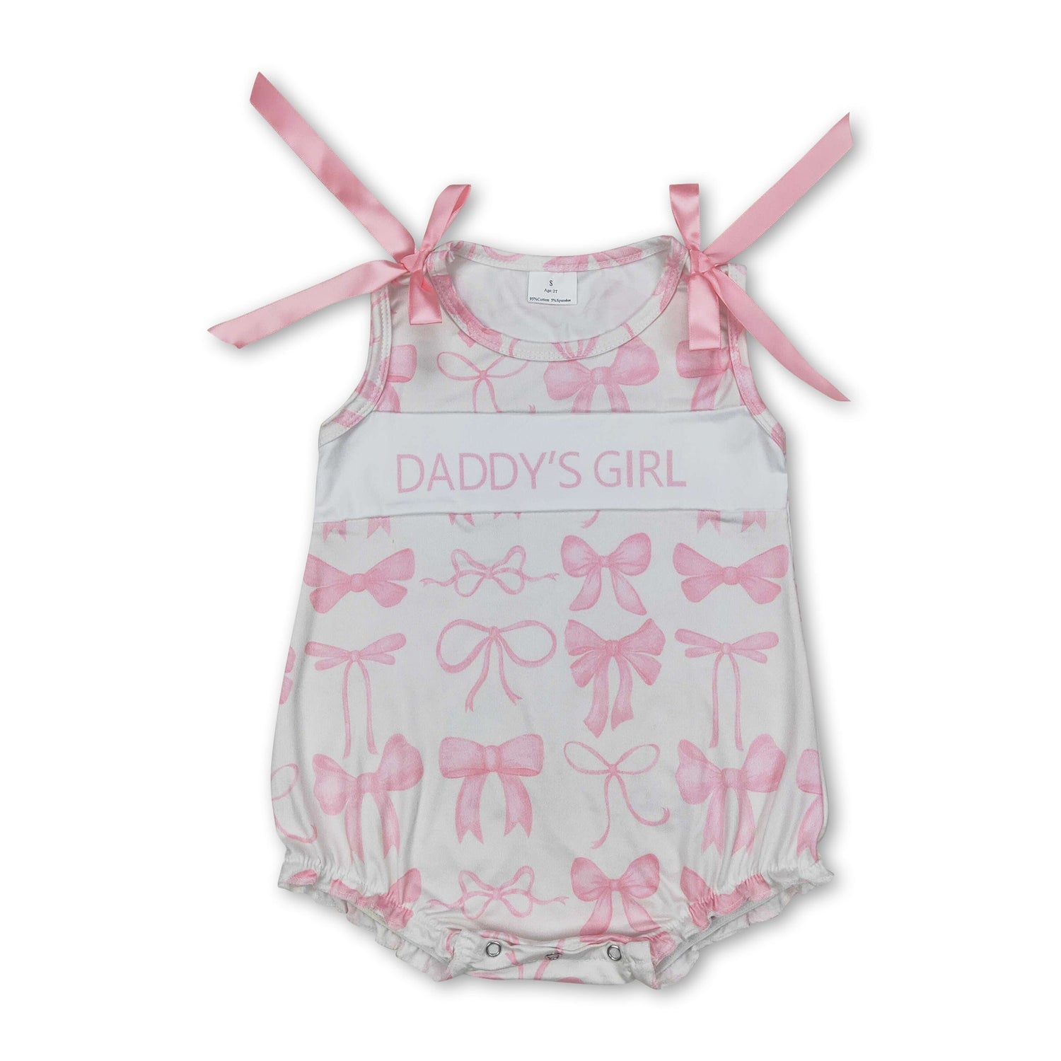 Sleeveless pink bow daddy&
