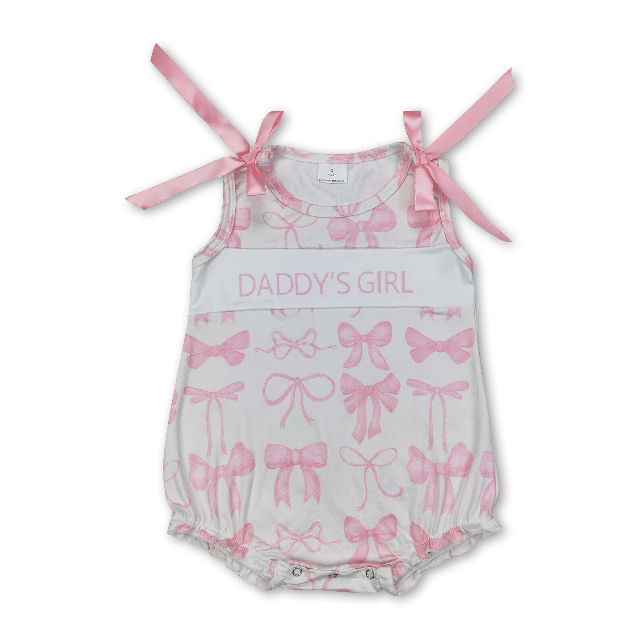 Sleeveless pink bow daddy&