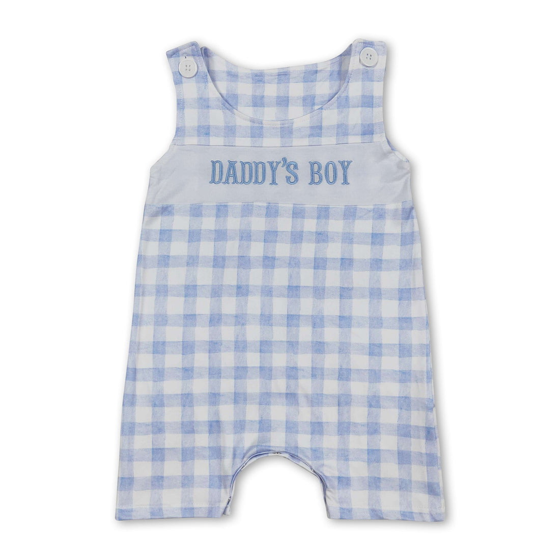 Light blue plaid sleeveless Daddy&