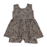 Sleeveless leopard print girls&