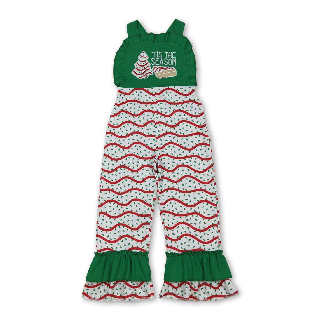 Green ruffle straps &